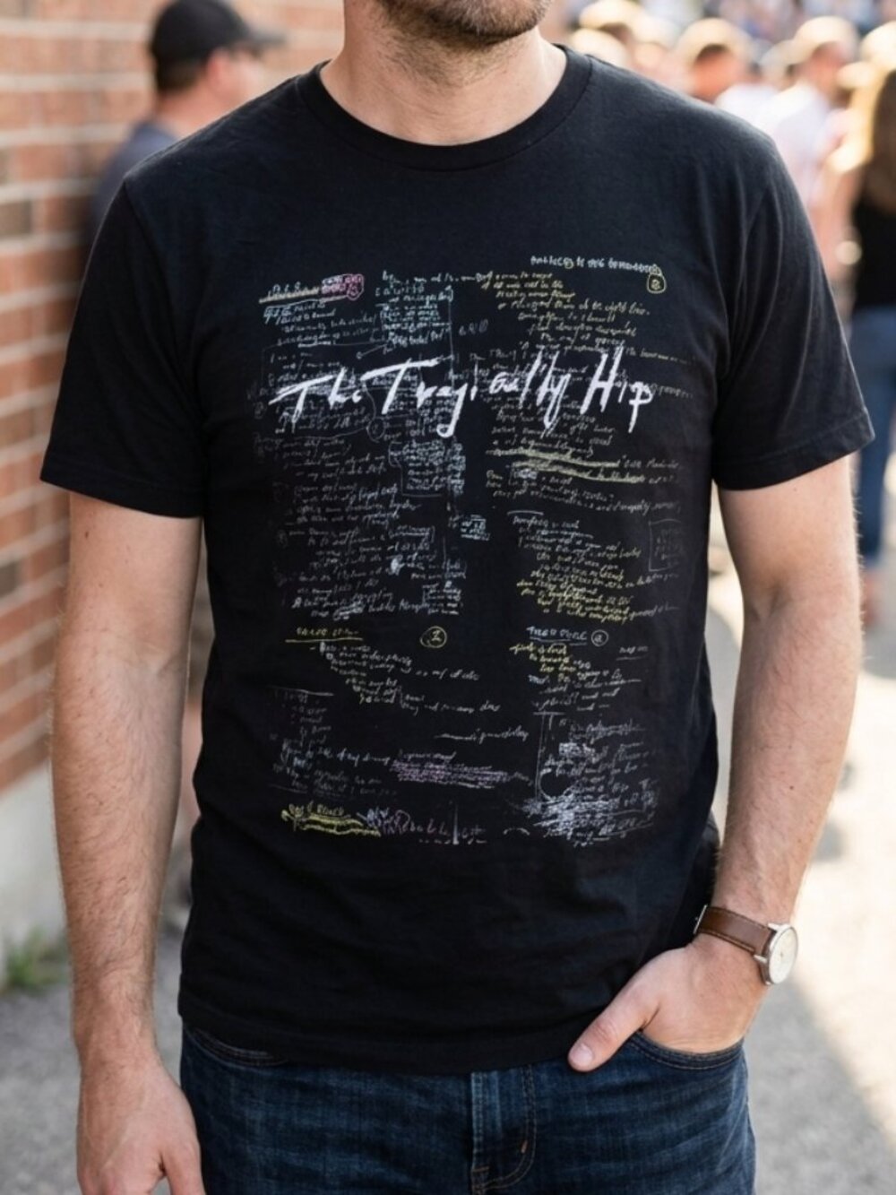 Vintage The Tragically Hip Man Machine Poem Concert T-Shirt